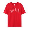 Heartbeat Cat Lover Cat Lover Heartbeat Funny Cute Cat Leisure T Shirts Fashion Unisex T Shirt Printed On Sweatshirts