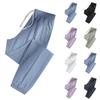 Casual en modieuze damesbroek in diverse kleuren met losse pasvorm en zakken.