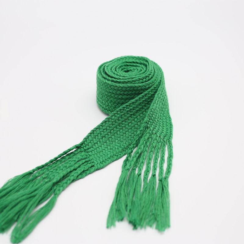 1pcs Cotton Waistband Sweatpants Drawstring Strap Solid Color Braided Rope Hoodies Band DIY Sewing Accessories