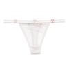 Light European Style Metal Design Sense Spice Girl Thong Thin Sexy Polka Dot Lace Hollow Strip Seduction Underwear Women