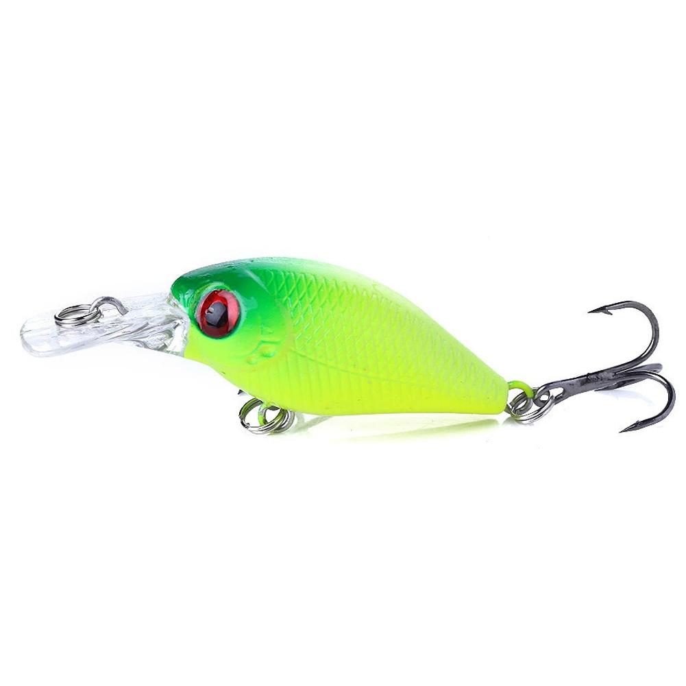 5cm 4.4g Micro Crankbait 10#Treble Hooks Wobbles Jerkbait Crank Fishing bass Gear Trolling Pike T5I1