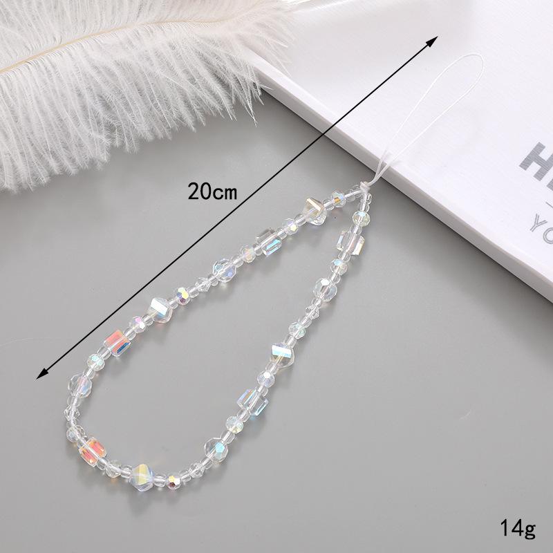 Elegantní perlový mašličkový korálkový řetízek na telefon a všestranná šňůrka pro ženy