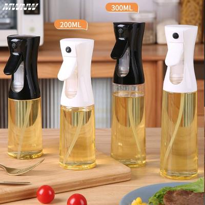 500ml Schwarze Küchenölflasche Kochölspray 200ml Pneumatische Sprühflasche Fitness Grill Sprayölspender für Grill