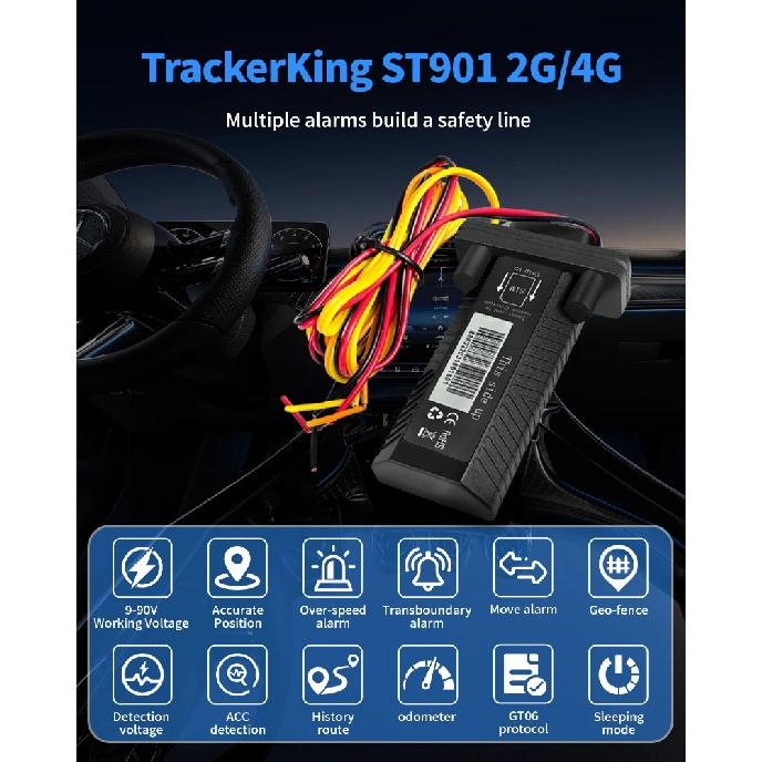 Tracker GPS ST-901 Dispozitiv de urmărire vehicule 4G Trackerking Impermeabil Motocicletă Mașină GPS GSM SMS cu Urmărire în Timp Real