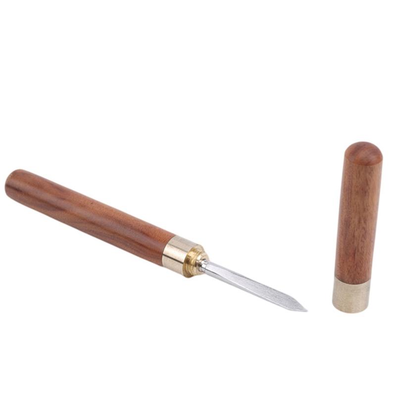 Sandalwood Tea Stainless Steel Knife Dedicated Tea Needle Tea Accessories Teasets Spiral Tea Knife