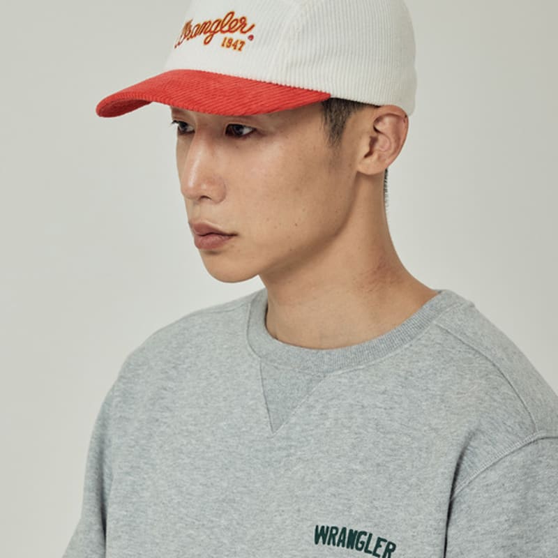 Wrangler Cord-Campingkappe mit Seillogo, Elfenbein