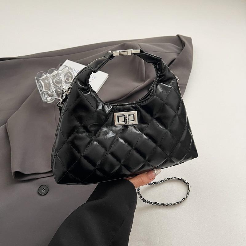 Нишевая текстурная женская сумка, новая модная сумка-цепочка с бриллиантами, простая сумка подмышку