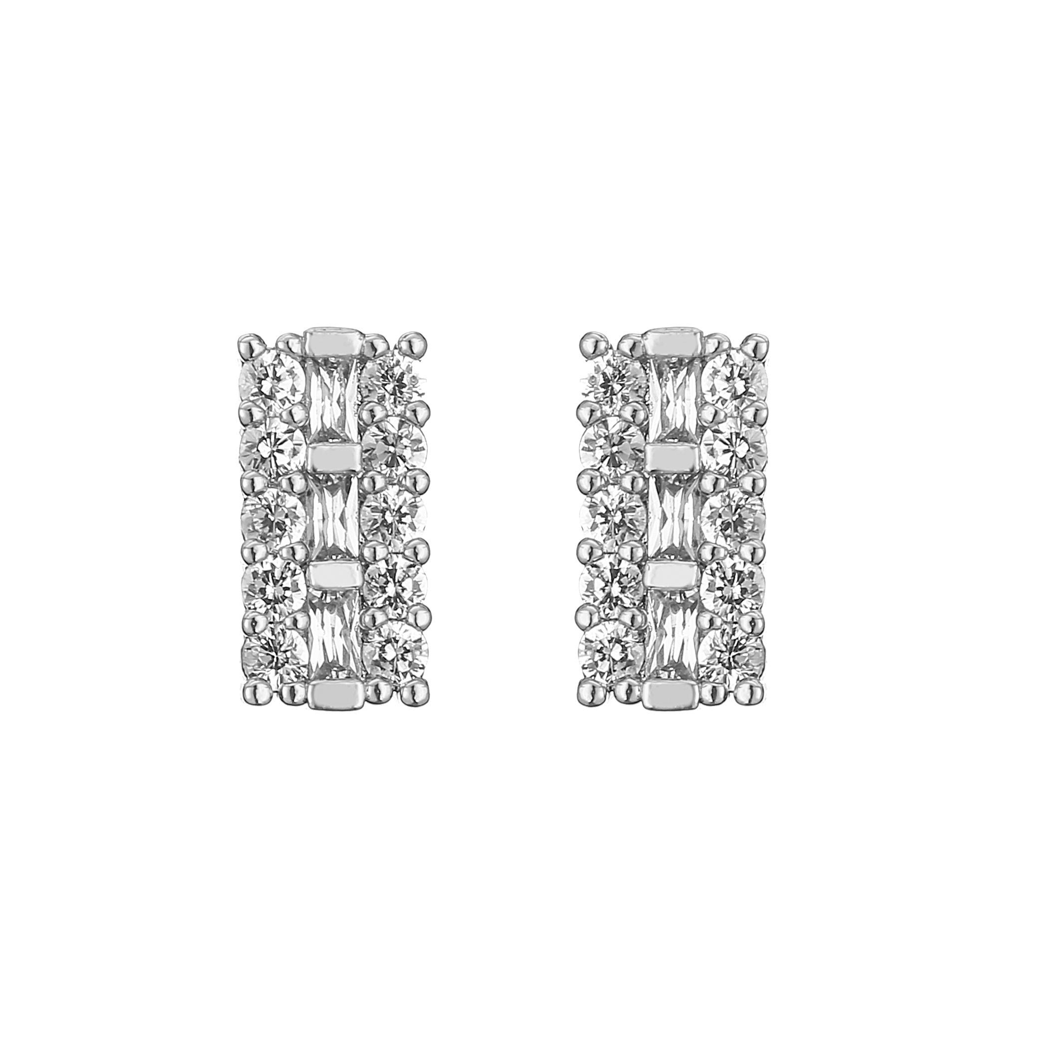 

HECHENG, Tragus Stud Earring Set Geometric shape Small Stud Set Lobe Piercing Cartilage Stud Zircon Cz