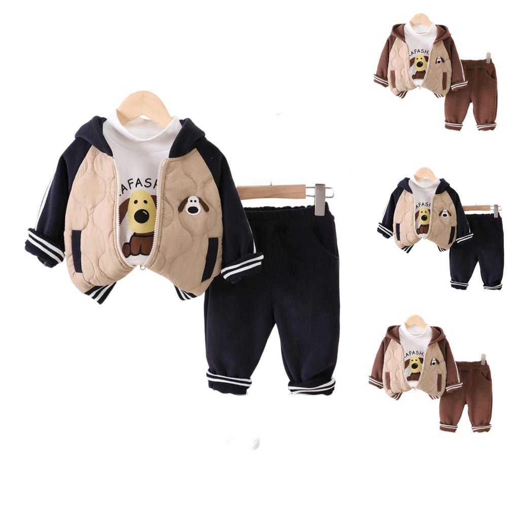 Kids Casual Long-Sleeve Set, Comfortable Daily Wear Outfits