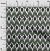 oneOone Tessuto Cotone Elasticizzato Stampa Geometrica Ikat Tessuto BTY Larghezza 40 Pollici