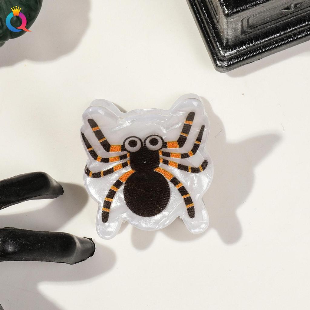 Mini Pinzas de Garra de Halloween: Accesorios Acrílicos para el Cabello de Fantasma Peculiar, Calabaza y Murciélago