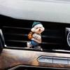 1Pc Hoodie Kitten Finished Ventilating Clip Car Decoration Aromatreatment Acrylic Accessories