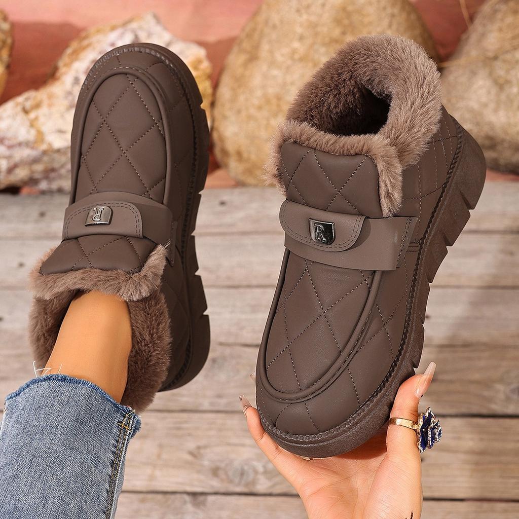 Snow Boots, Cotton Shoes, Winter New Style, Soft Sole with Thick Velvet, Warm and Fashionable, Versatile Cotton Boots