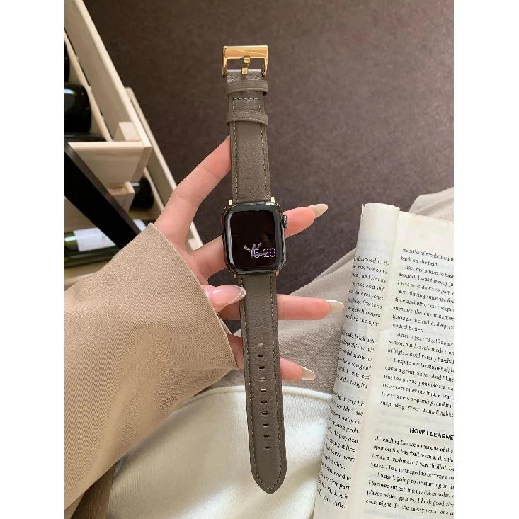 

Comfortable leather strap, suitable for women s Apple Watch band 10/9/8/7/6/5 38mm 40mm 41mm 42mm 44mm 45mm 46mm 49mm men s str 38mm40mm41mm 42mmS10