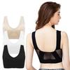 3Pcs Women's Seamless Yoga Sports Bra With Removable Chest Pad Vest Style Beauty U-Back Soft Breathable Casual Underwear