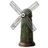 Colorful Windmill Display Dutch Ornaments, Mini Vintage Holland Statue, Resin Artwork, Ornament Classic Model, Rustic Desktop for Home Office
