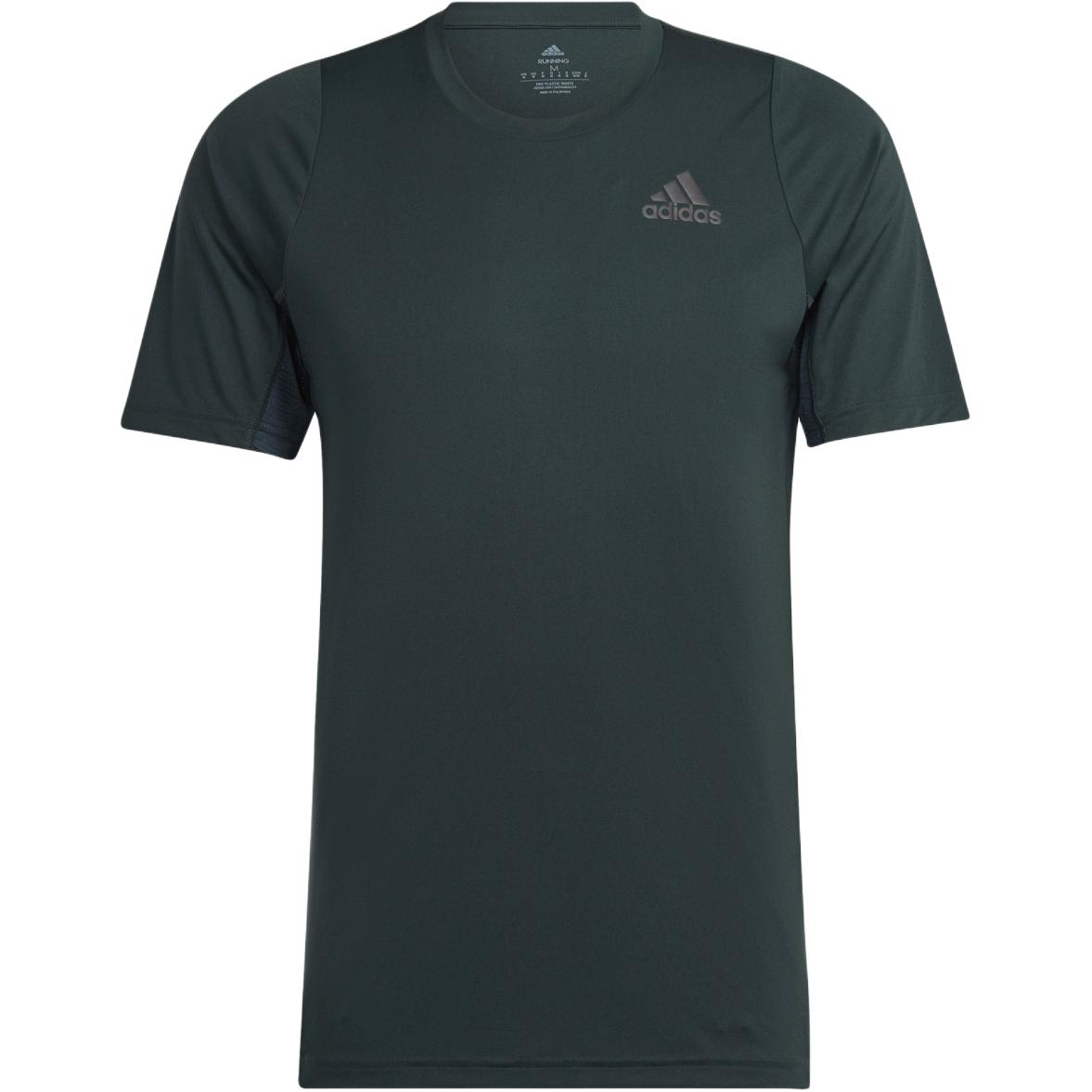 Adidas T Shirts Men s Green Crew Neck Moderate Straight Fit HJ7237 S