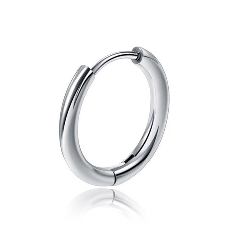 

Stainless Steel Color Plated Round Ear Cuffs - Minimalist Unisex Hoops 2.5*10mm