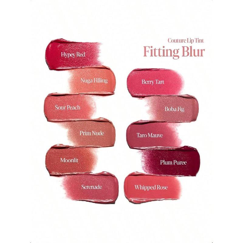 ESpoir Couture Lip Tint Fitting Blur Wariacja 4g/Długotrwały, Zestaw Tintów do Ust z Efektem Blur, Gładka Dopasowująca się Tekstura, Tworzy Naturalne Gradientowe Usta