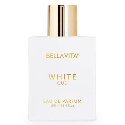 BELLAVITA White Oud Unisex Eau De Parfum Perfume with Orange, Patchouli, Musk|Premium, Long Lasting Oud & Fruity Fragrance for Men & Women,100ML