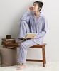 Nissen Pajama and Loungewear Soft Smooth Shirt Size 5L Women's Set, 100% Cotton, Pajamas, Navy,