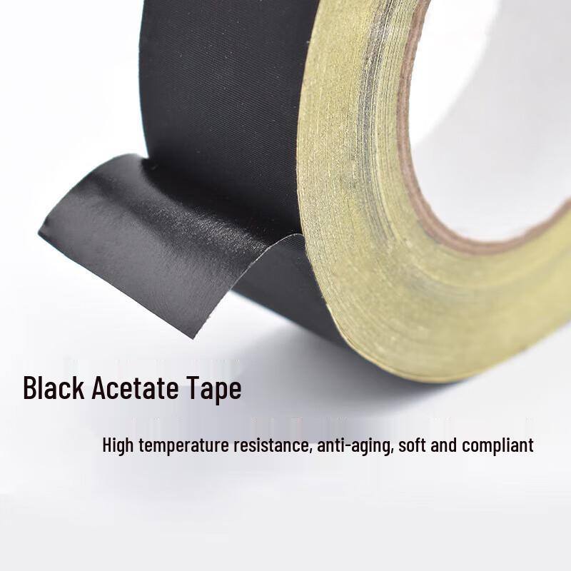 Black Acetate Cloth Electrical Insulation Tape