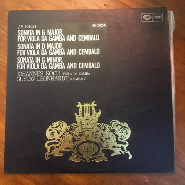 

LP Record JOHANNES KOCH GUSTAV LEONHARDT J. S. Bach 3 Sonatas For Viola Da SH5254 DEUTSCHE HARMO 1966 Japan Obi Classical Used