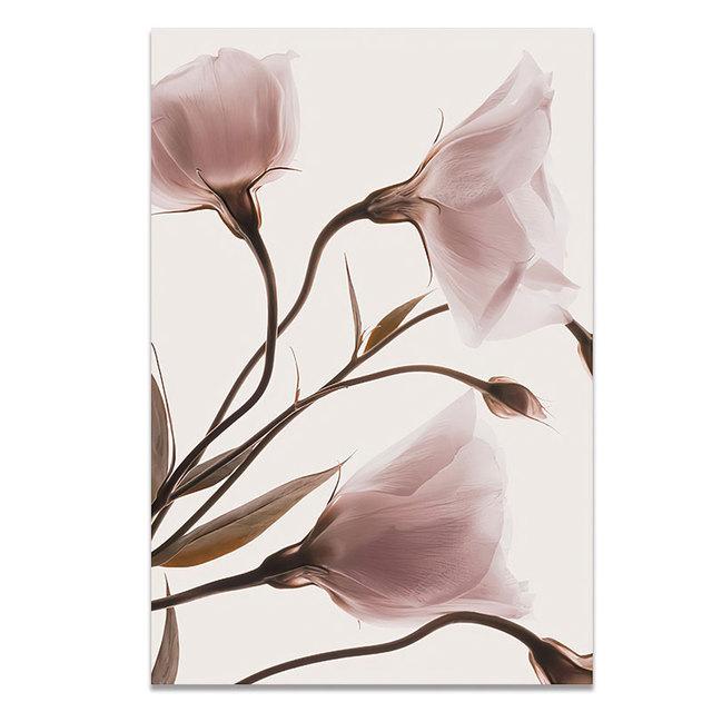 Nordic morela kwiaty obraz ścienny na płótnie pejzaż morski dziewczyna ślubna fale plakaty i druki zdjęcia do wystroju salonu