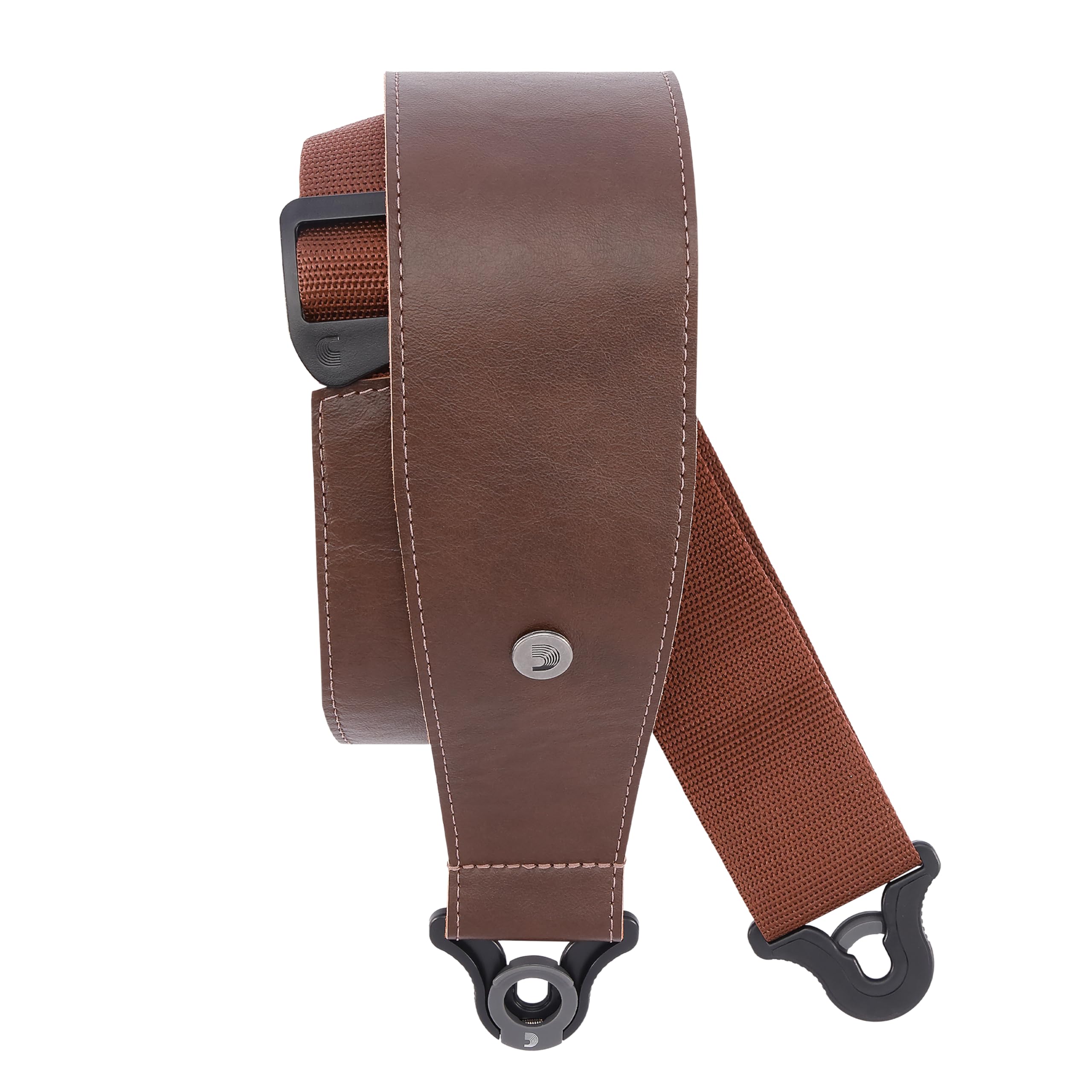 

Guitar Strap with Strap Lock Structure Comfort Leather Auto Lock Guitar Strap Brown 30BAL02 [D Addario] []
