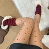 1/2 Pairs Women Summer Thin Sheer Tights  Heart Shinny Sexy Seamless Crotch Panthose Y2K Spicy Girl Stocking