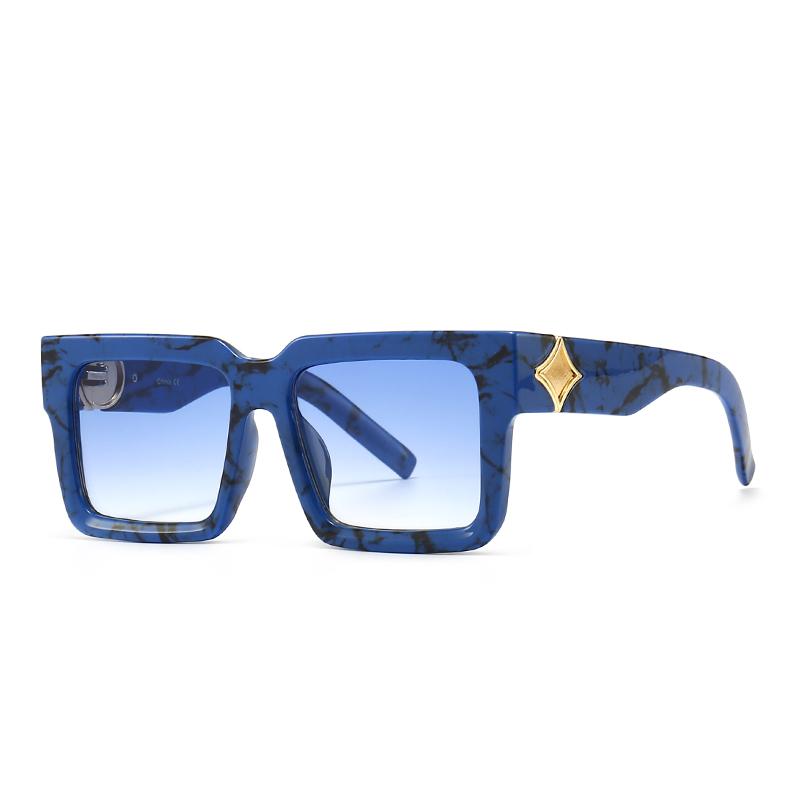 9292 Export Cross-Border Popular Sunglasses for Men European and American Street Photography Ins Popular Model Square Sunglasses