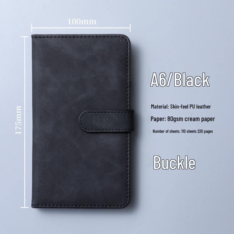 Custom Portable A6 PU Leather Notebook with Logo Printing – Thick, High-Value, Compact Design