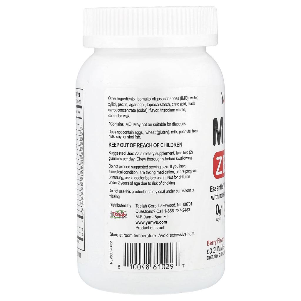 Multi Zero, Berry, Gummy Jelly 60 pieces