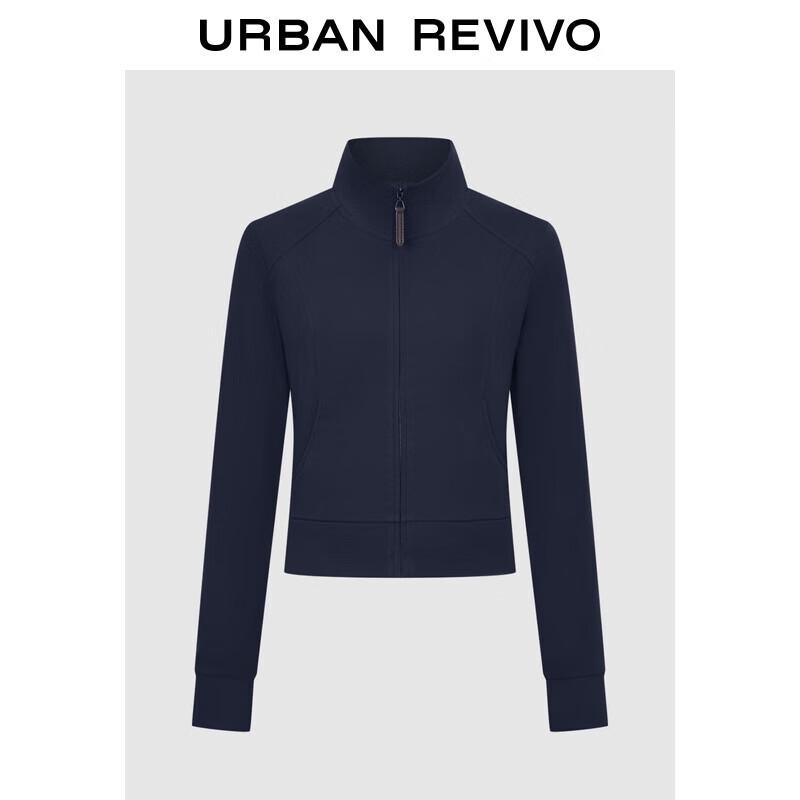 

UR 2025 Autumn Women s Sporty Stand-Collar Short Jacket S