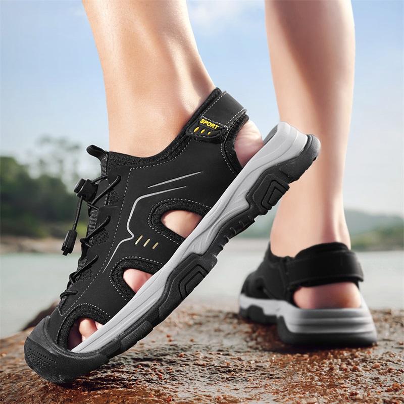 Fashion Sport Handmade Slippers Mens Slip On Walking Shoes Men's Sandals Summer Outdoor Casual Flats Head-Carried Beach Luxury Sandals