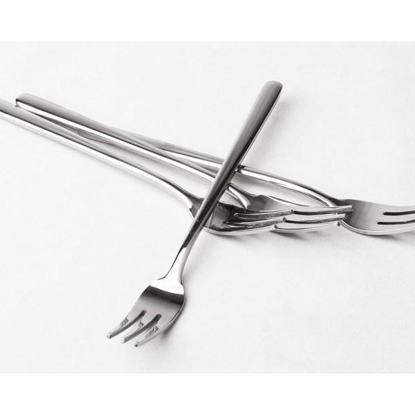 Bloom At Home Simple Glossy Tea Fork, 8 Pieces, Korean Popular Tableware