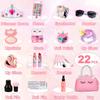Sendida Makeup Set with Portable Makeup Bag and Electronic Mobile Makeup Toy with Eyeshadow and Easy Makeup Gift for Ages 6 and Up Kids' Toy, Girls'