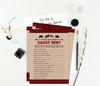 Inkdotpot 50 Sheet Lumberjack If The Price Is Right Rustic Kraft Baby Shower Game Gender Neutral Party