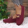 Women Flats Spring 2025 New Large Size Flat Loafers Shoes Women Knitting Slip-on Round Head Breathable Shoes for Women