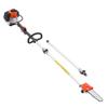 Gas Pole Saw, 25CC 2 Stroke Gas Powered Pole Saws with 20.3 cm Cutting Bar, Cordless Tree Trimmer with 650ml Fuel Tank, 2 to 2.74 m Extendable,
