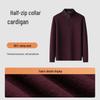 MONTAGUT Men's Winter Half-Zip Pure Wool Sweater