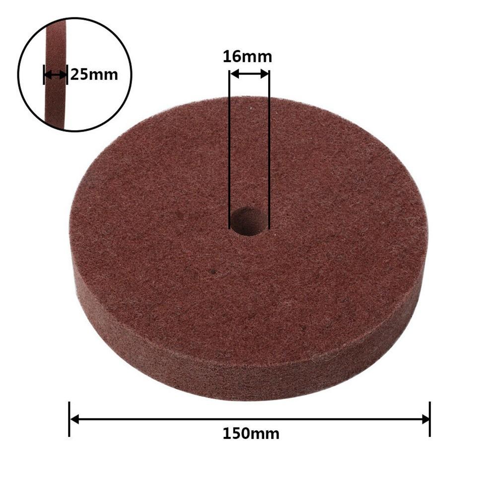 6 Inch Nylon Fiber Polishing Wheel Buffing Abrasive Tool for Metal 180#/320#