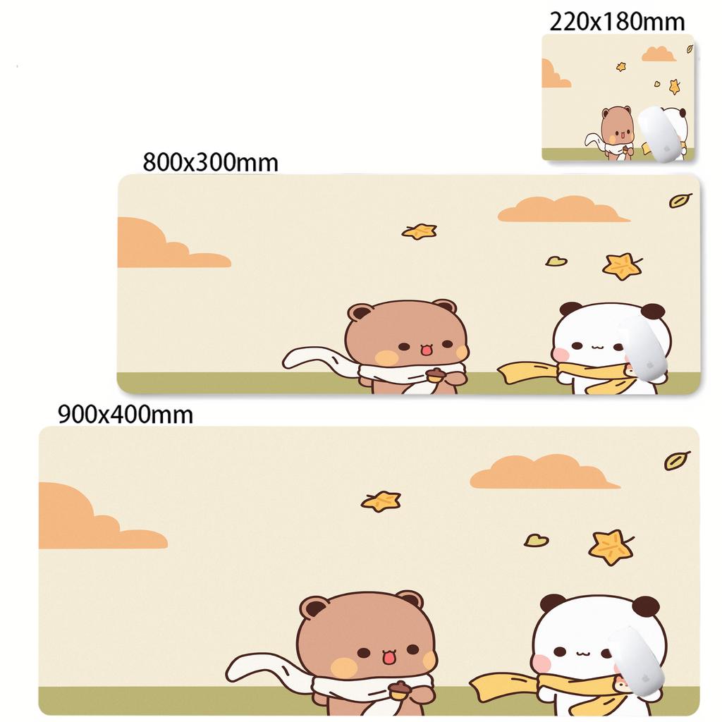 Large Kawaii Deskmat Game Mousepad BuBu DuDu Kawaii Mouse Pad With Lockedge Desktop Mat Size For Game Keyboard Pad For Gamer