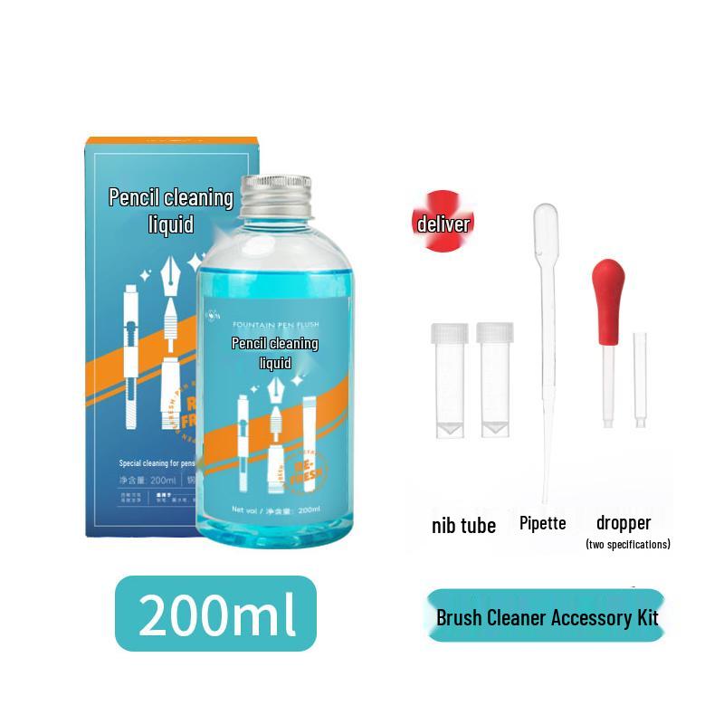 Ostrich Ink Series: Set of 3 Waterproof, Erasable Fountain Pen Inks - Red, Black, Pure Blue