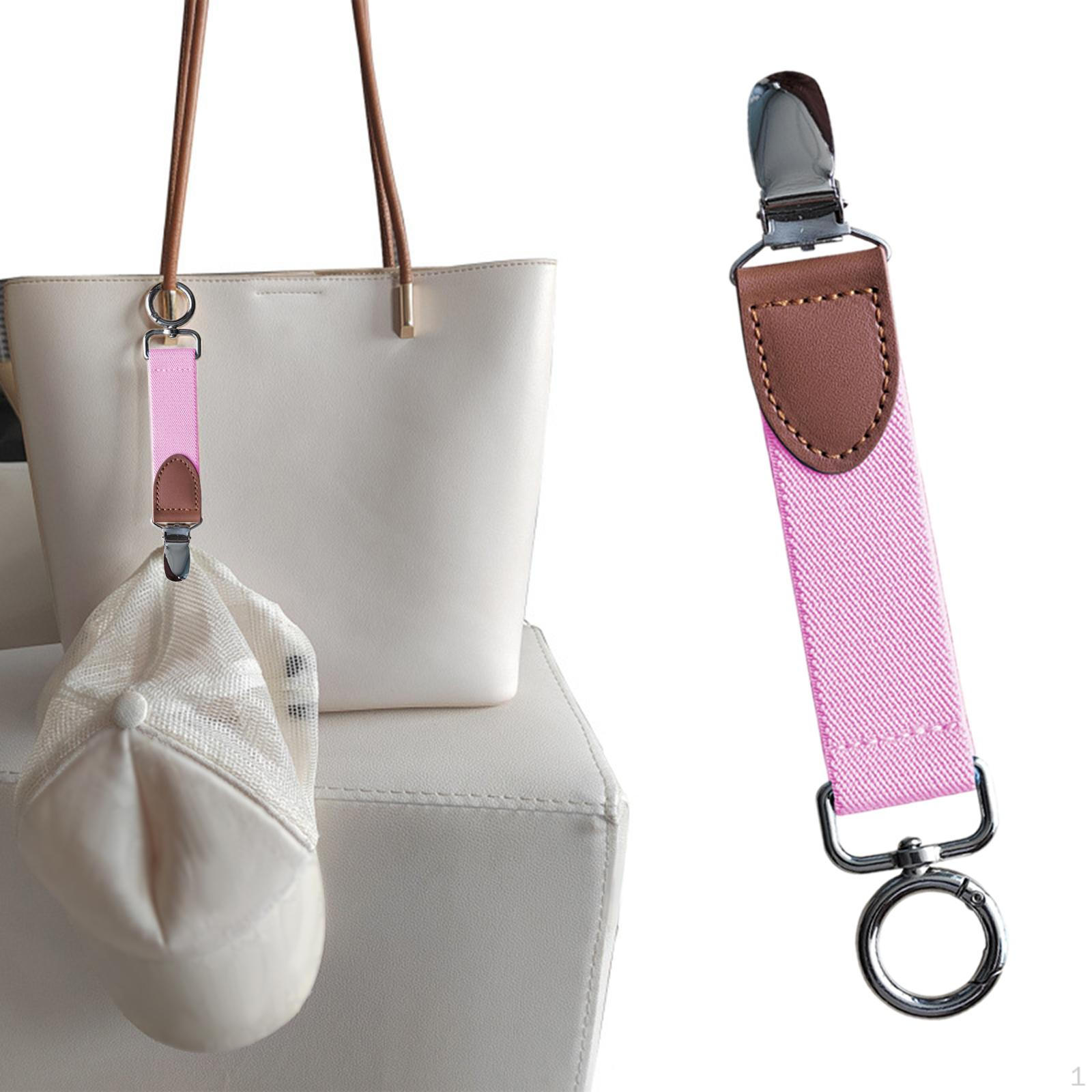 

Зажим для шляпы для дорожной сумки, рюкзака, эластичного женского, уличного багажа розовый