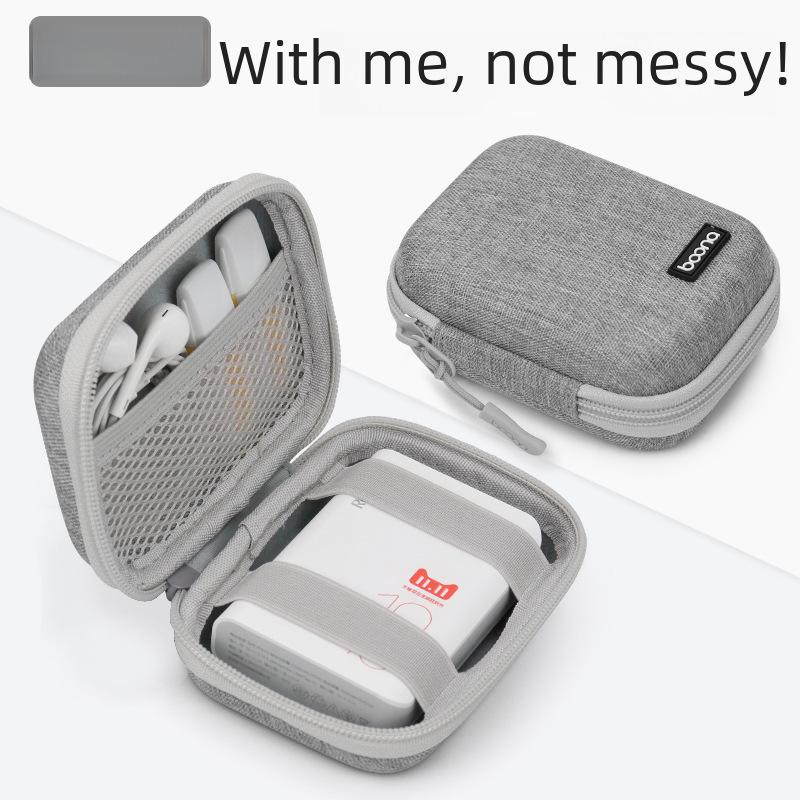 Bluetooth Headset & Charger Storage Box - EVA Protection for Cables, U-Disk, Phone Accessories