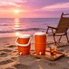 Portavasos Aislado con Tecnología Cool Riser de Gran Capacidad Enfriador Portátil Portabotellas Antiderrames para Camping al Aire Libre Playa Trabajo