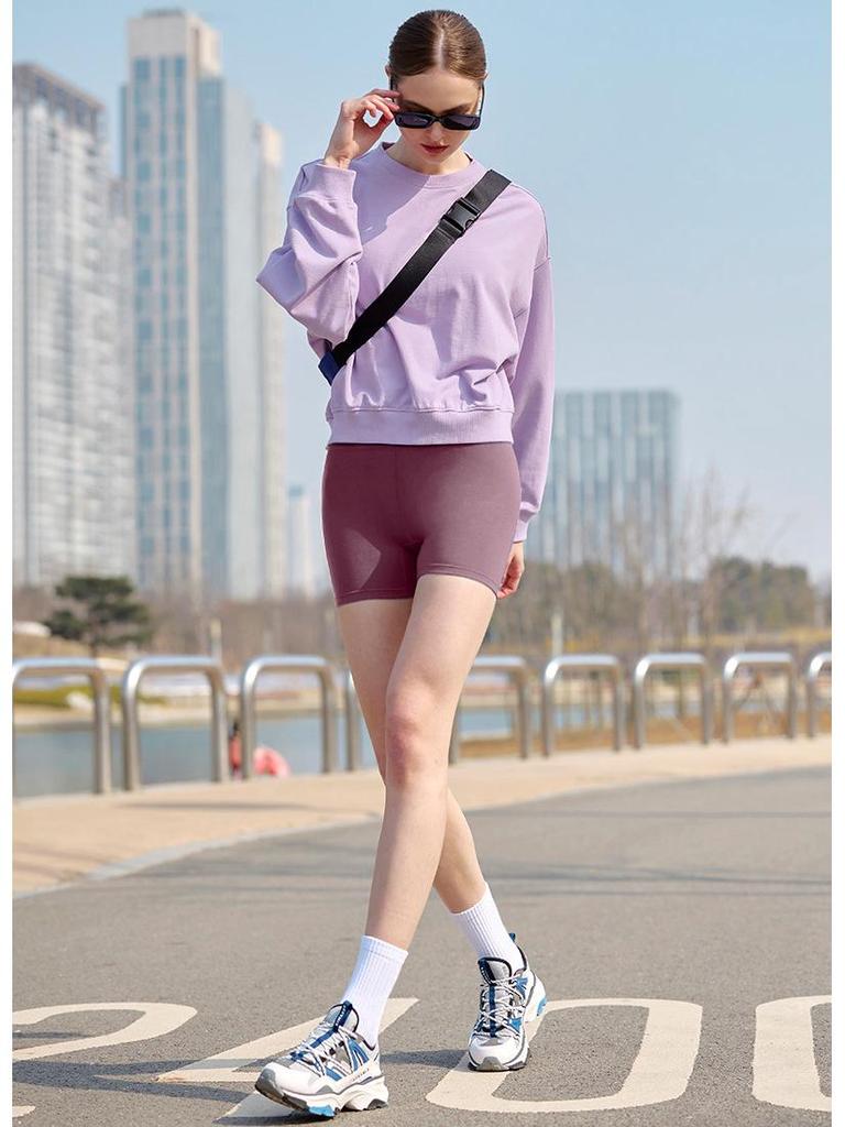 High Waist Hip Lift Yoga Shorts - Women's Slimming, Anti-Exposure Running Leggings