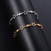 Cute Stainless Steel Bracelet Link Star Chain for Women Hand Chain Wristband Silver and Gold Color Anklet Metal Jewelry Gift