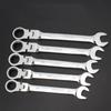 1pc 10mm Combination Ratchet Wrench With Flexible Head Dual Purpose Ratchet Tool Ratchet Combination Kit Automotive Hand Tools